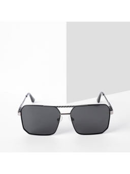 Voyage - Exclusive Polarized Sunglasses for Men & Women Black Lens & Black & Grey Frame PMG5300