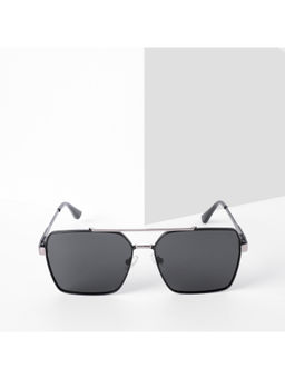 Voyage - Exclusive Polarized Sunglasses for Men & Women Black Lens & Black & Grey Frame PMG5303