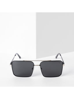 Voyage - Exclusive Polarized Sunglasses for Men & Women Black Lens & Black & Silver Frame PMG5310