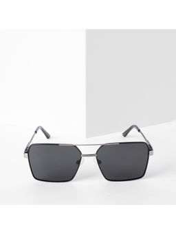 Voyage - Exclusive Polarized Sunglasses for Men & Women Black Lens & Black & Grey Frame PMG5312