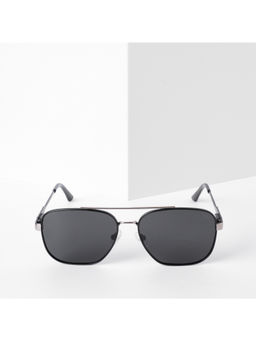 Voyage - Exclusive Polarized Sunglasses for Men & Women Black Lens & Black & Grey Frame PMG5315