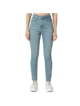 Spykar - Women Blue Super Slim High Rise Cotton Casual Jeans