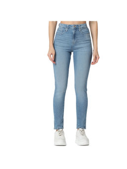 Spykar - Women Blue Super Slim High Rise Cotton Lycra Casual Jeans