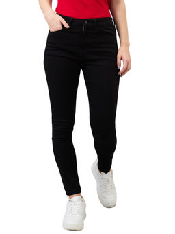 Spykar - Women Black Super Slim High Rise Cotton Lycra Casual Jeans