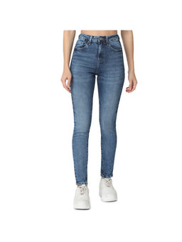 Spykar - Women Blue Super Slim High Rise Cotton Casual Jeans