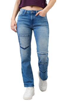 Spykar - Women Blue Slim Fit Mid Rise Cotton Casual Jeans