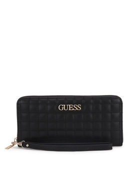 Guess - Black Matrix Slg Large Zip Around Wallet