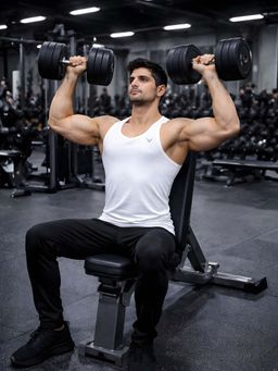 INVINCIBLE - Men White Polyester Solid Vest