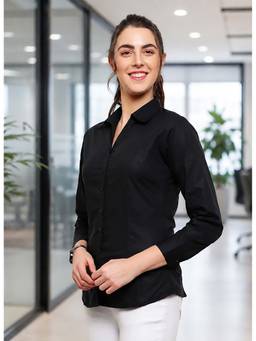 Blue Ronin - Black Women Full Sleeve Regular Fit Shirt
