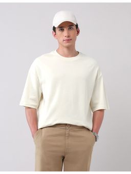 AD By Arvind - Urban Pause Oversized Off White T-Shirt