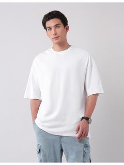 AD By Arvind - Urban Pause Oversized White T-Shirt