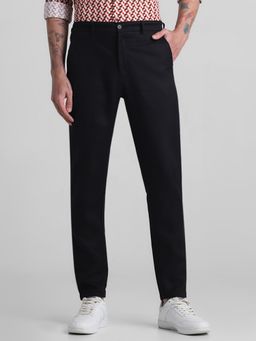 Jack & Jones - Black Regular Fit Casual Trouser
