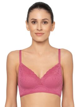 Triumph - Plunge Neck Padded Wireless Ultrasmart 4D Technology Fit Smart Bra - Pink