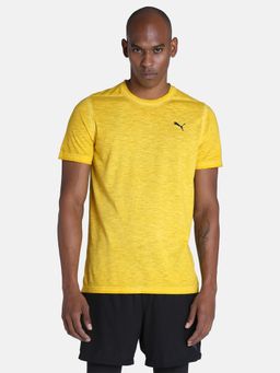Puma - M Studio Foundation Wash Mens Yellow T-Shirt
