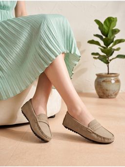 ALCAZO - Women Brown Synthetic Leather Loafers