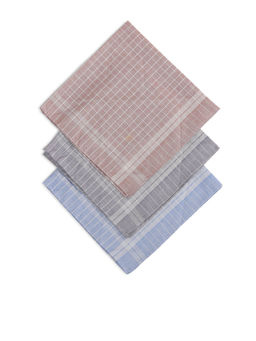 Arrow - Men Multi-Color Cotton Handkerchiefs (Pack of 3)