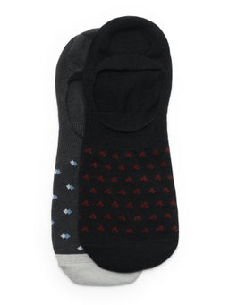 Arrow - Men Multi-Color Printed No Show Socks (Pack of 2)