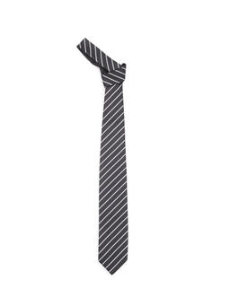 Arrow - Black Polyester Striped Tie