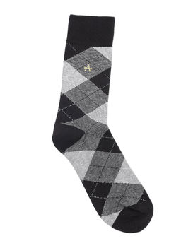 Arrow - Multi-Color Checked Full Length Cotton Socks