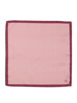 Arrow - Pink Solid Satin Pocket Square