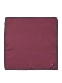 Arrow - Maroon Solid Satin Pocket Square
