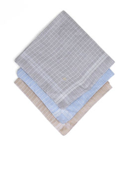 Arrow - Men Multi-Color Pure Cotton Handkerchiefs (Pack of 3)