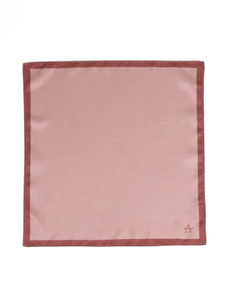 Arrow - Men Pink Solid Twill Pocket Square