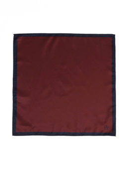 Arrow - Men Red Solid Twill Pocket Square