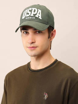 U.S. Polo Assn. Denim Co. - Green Brand Embroidered Cotton Cap