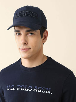 U.S. Polo Assn. Denim Co. - Navy Blue Brand Embroidered Label Cap