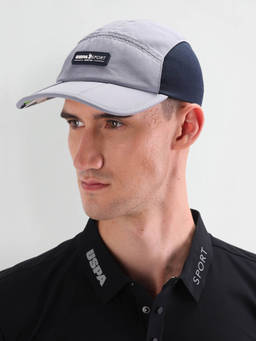 U.S. POLO ASSN. - Grey Colorblocked Panelled Cap