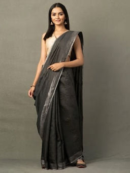 Fabindia - Silk Woven Cutwork Sari