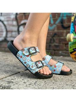 Hopits - Splash-Steps Boys Blue Balls Printed Waterproof Sandals