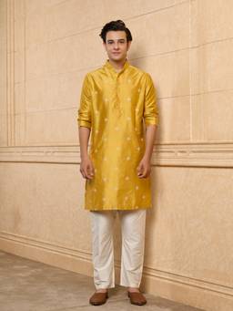 TASVA - Marigold Motif Kurta Set