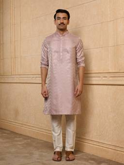 TASVA - Lavender Embroidered Kurta and Pant