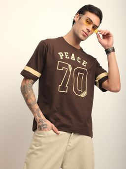 DILLINGER - Mens Short Sleeve Oversized Applique Printed T-shirt