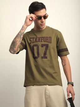 DILLINGER - Mens Short Sleeve Oversized Applique Printed T-shirt