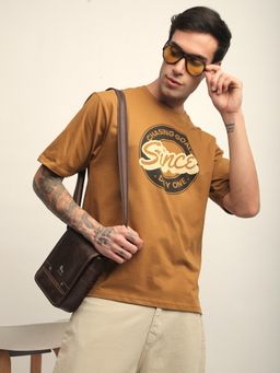 DILLINGER - Mens Short Sleeve Oversized Round Neck Printed T-shirt