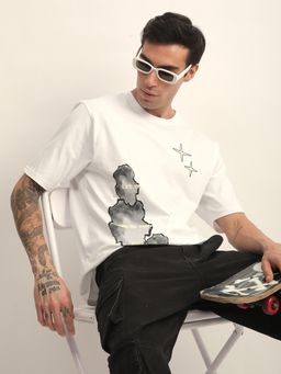 Difference of Opinion - Mens Short Sleeve Oversized Round Neck Printed T-shirt