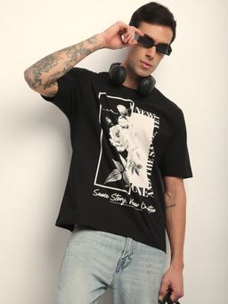 Difference of Opinion - Mens Short Sleeve Oversized Round Neck Printed T-shirt
