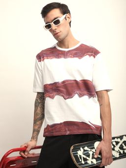 Difference of Opinion - Mens Short Sleeve Oversized Round Neck Printed T-shirt