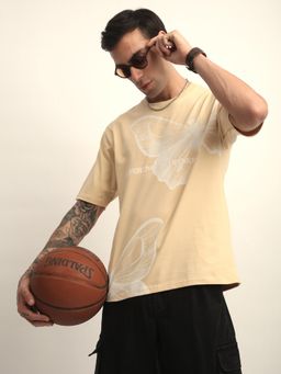 Difference of Opinion - Mens Short Sleeve Oversized Round Neck Printed T-shirt