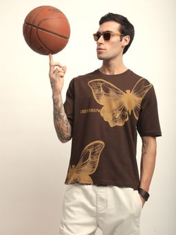 Difference of Opinion - Mens Short Sleeve Oversized Round Neck Printed T-shirt