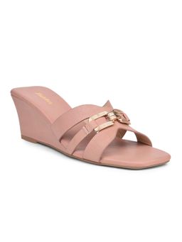 Bata - Women Pink Wedges Sandal Heels