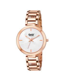 Ajanta Quartz - Women Silver Round Dial Analog Watch - AWC043MSL/SRR (M)