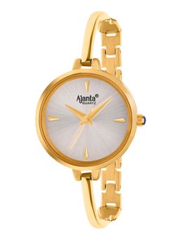 Ajanta Quartz - Women Silver Round Dial Analog Watch - AWC052PMSL/3 (M)