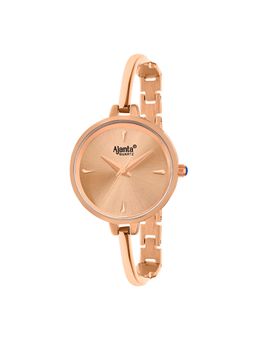 Ajanta Quartz - Women Rose Gold Round Dial Analog Watch - AWC052PMSL/5 (M)