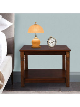 HomeTown - Maverick Solidwood Side Table in Walnut Colour