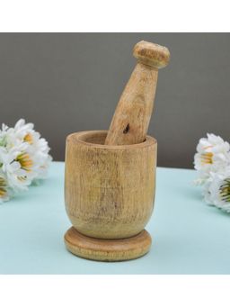 Oggn - Mango Wooden Okhali 10"Inch