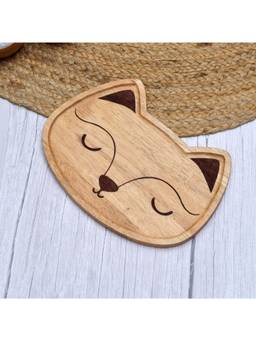 Oggn - Meow Printed Serving Tray 12X8 Mango 12"Inch
